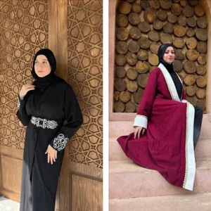 كارديجان رمضان 2025 - اسود بحزام + برجاندي