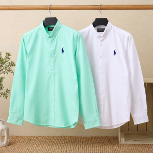عرض 2 قميص بولو (ابيض_مينت جرين)
