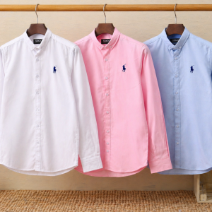 عرض 3 قمصان بولو (لبني _بينك _ابيض)